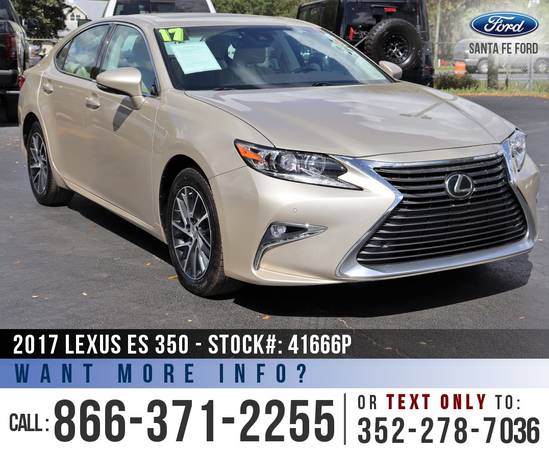 2017 LEXUS ES 350 Sunroof - Leather Seats - Push to Start for sale in Alachua, FL