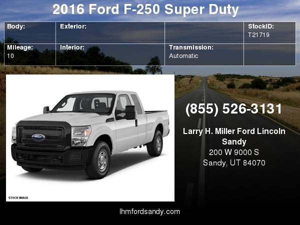 2016 Ford F-250 Super Duty Schedule a test drive today! for sale in Sandy, UT