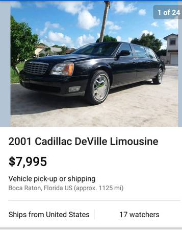 🔵 2001 Cadillac Deville 6 door limo for sale in Chesterton, IL – photo 16
