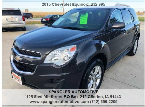 2015 CHEVY EQUINOX LT*77K MILES*BACKUP CAM*FWD*REMOTE START*SHARP!! for sale in Glidden, IA