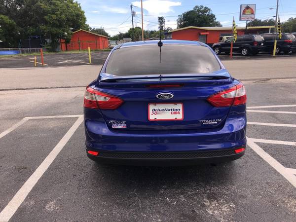2013 *Ford* *Focus* *4dr Sedan Titanium* BLUE for sale in Bradenton, FL – photo 6