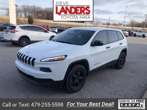 2014 Jeep Cherokee Sport suv Bright White Clearcoat for sale in ROGERS, AR