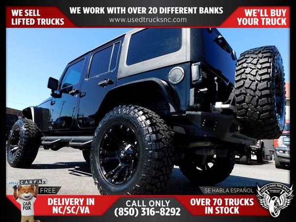 225/mo - 2011 Jeep Wrangler Unlimited Rubicon 4x4SUV FOR ONLY for sale in KERNERSVILLE, SC – photo 7