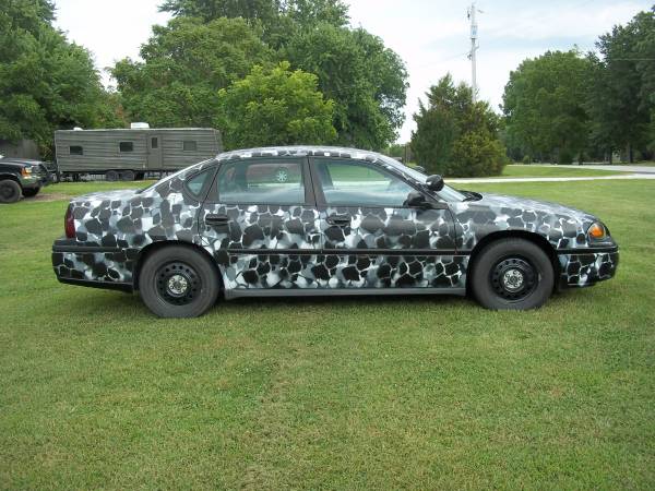 2001 CHEVY IMPALA WINTER CAMO PAINT COP CAR for sale in Springfield, MO – photo 3