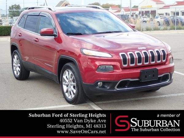 2014 Jeep Cherokee SUV Limited (Deep Cherry Red Crystal Pearlcoat)... for sale in Sterling Heights, MI