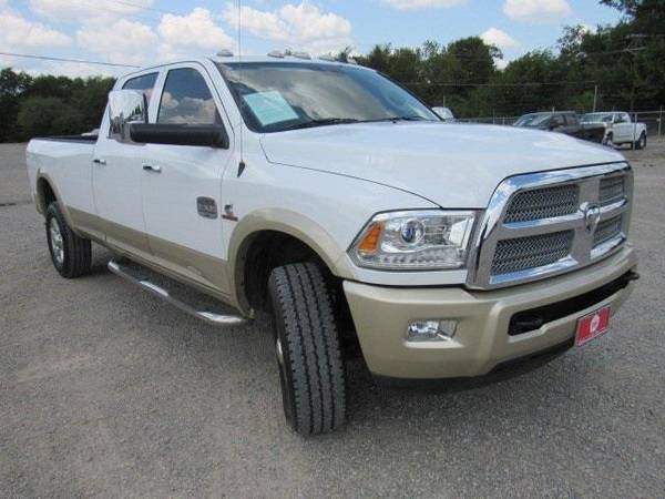 2015 Ram 3500 truck Laramie Longhorn - White for sale in Bonham, TX – photo 3