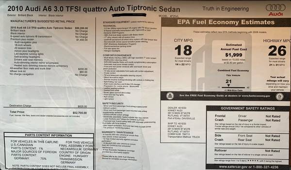 Audi A6 3.0 TFSI Quattro Premium Plus 4DR Sedan for sale in Brattleboro, MA – photo 13