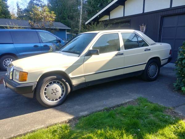 1987 Mercedes Benz 190e PROJECT (won t start - fix or parts) - cars & for sale in Nordland, WA – photo 2