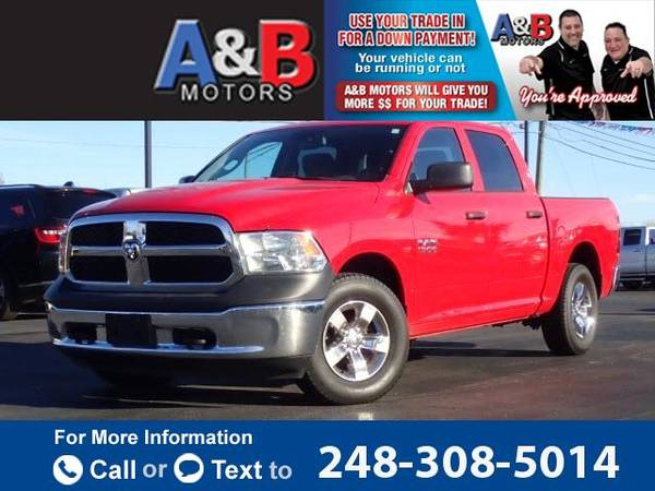 2013 RAM 1500 Tradesman pickup Red - cars & trucks - by dealer -... for sale in Waterford Township, MI