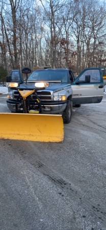 1994 DODGE RAM 1500 PICKUP W/PLOW AND SANDER - - by for sale in madison, CT
