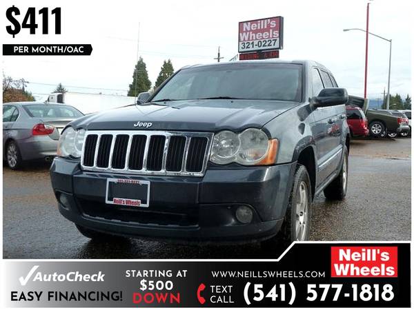 411/mo - 2008 Jeep Grand Cherokee Limited - - by for sale in Eugene, OR