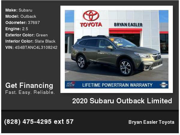 2020 Subaru Outback Limited - - by dealer - vehicle for sale in Hendersonville, NC