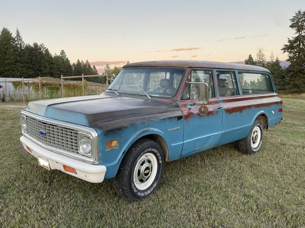 1972 Chevrolet 3 Door Suburban two wheel drive - - by for sale in Columbia Falls, MT – photo 2