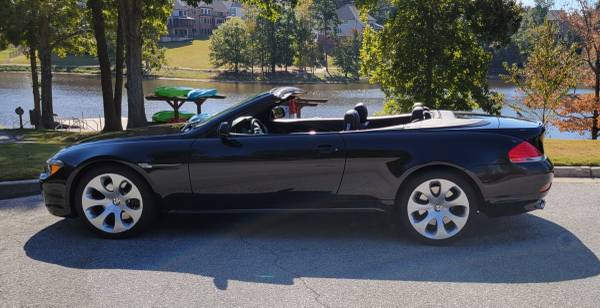 2006 BMW 650i Convertible - Immaculate Condition Black on Black for sale in Flowery Branch, GA – photo 2