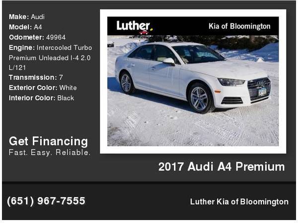 2017 Audi A4 Premium - - by dealer - vehicle for sale in Bloomington, MN