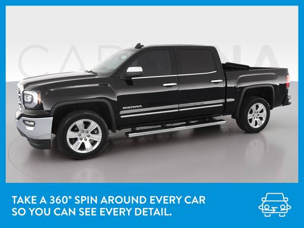 2017 GMC Sierra 1500 Crew Cab SLT Pickup 4D 5 3/4 ft pickup Black for sale in Washington, District Of Columbia – photo 3