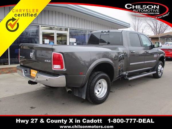 2015 Ram 3500 Longhorn Limited pickup Gray - cars & trucks - by... for sale in Cadott, WI – photo 22