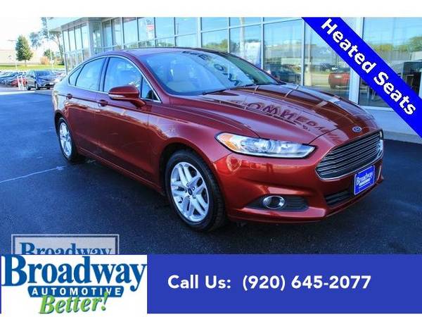 2014 Ford Fusion sedan SE - Ford Ruby Red Metallic Tinted Clearcoat for sale in Green Bay, WI
