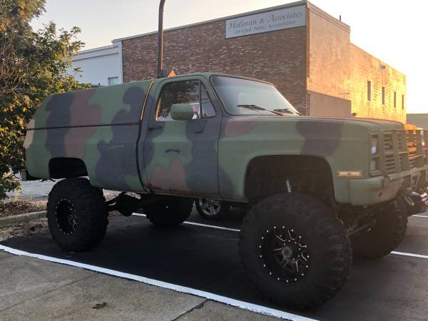 1986Chevy m1008 military truck diesel for sale in Groton, CT