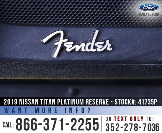 2019 Nissan Titan Platinum Reserve Leather Seats - Camera for sale in Alachua, FL – photo 17