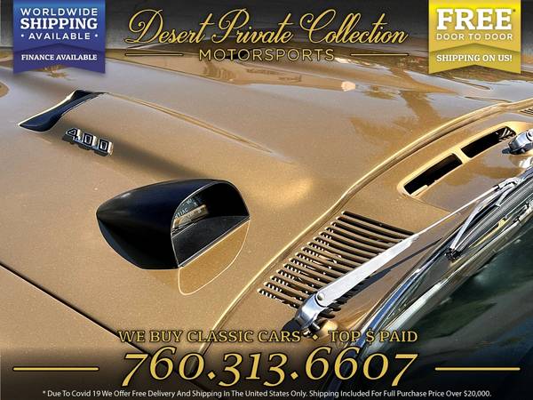 This 1967 Pontiac Firebird Coupe 400 H O Coupe is still available! for sale in Palm Desert, MD – photo 4