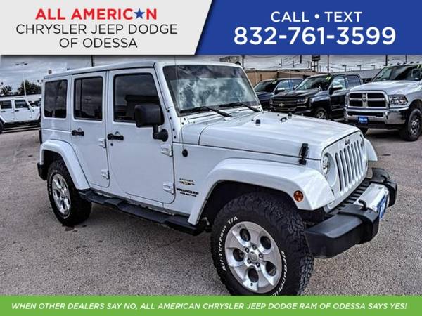2015 Jeep Wrangler Unlimited 4WD 4dr Sahara for sale in Odessa, TX