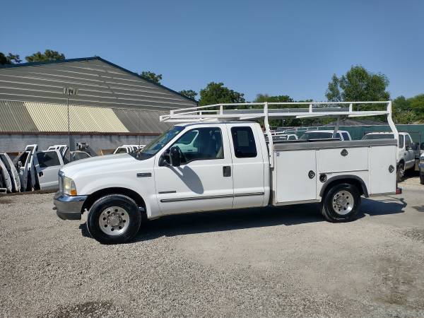 1999 FORD F350 UTILITY SERVICE TRUCK ROYAL BED 7 3 DIESEL - cars & for sale in Van Nuys, CA – photo 2