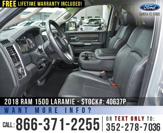 2018 RAM 1500 LARAMIE 4WD *** Bluetooth, Leather Seats, Bedliner ***... for sale in Alachua, FL – photo 12