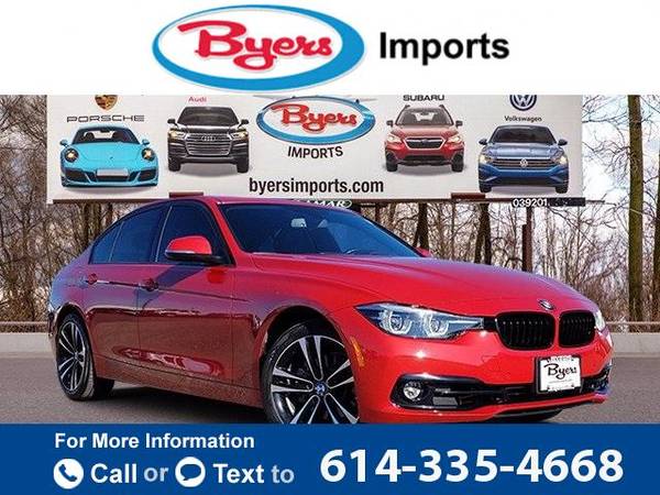 2018 BMW 3 Series 330i xDrive sedan Melbourne Red Metallic - cars & for sale in Columbus, OH