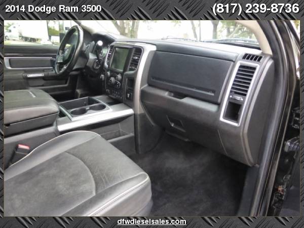 2014 DODGE RAM 3500 4WD Crew Cab Longhorn Limited CUMMINS BLACK GOOD... for sale in Northlake, TX – photo 12