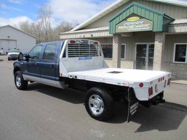 2007 ford f350 f-350 diesel stick crew cab flatbed 4x4 clean - cars for sale in Forest Lake, WI – photo 2