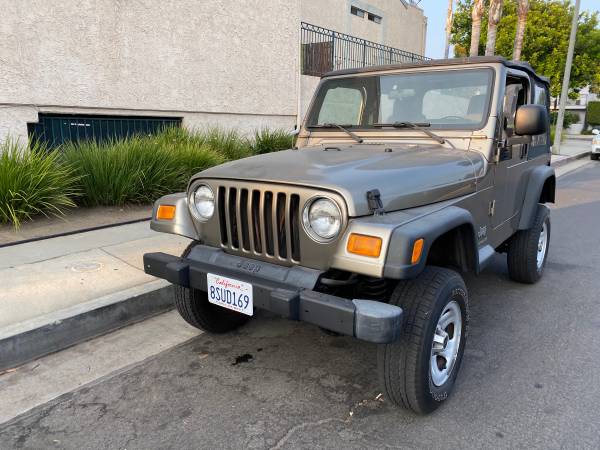 2003 JEEP WRANGLER 4X4 4 CYLINDER 5 SPEED LOW MILEAGE SOFT TOP -... for sale in Los Angeles, CA