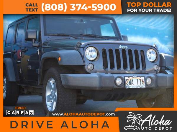 2016 Jeep Wrangler Unlimited Sport S Utility 4D 4 D 4-D for only for sale in Honolulu, HI – photo 8