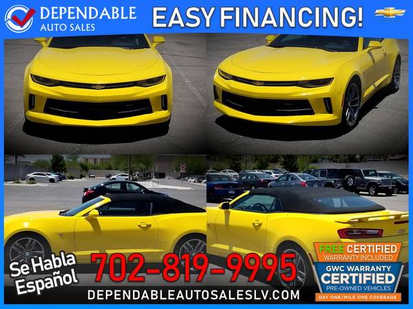 2018 Chevrolet *Camaro* *LT* -- $378 /mo or $21,995 for sale in Las Vegas, AZ – photo 3