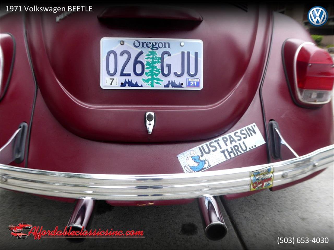 1971 Volkswagen Beetle for sale in Gladstone, OR – photo 13