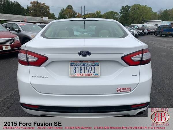 2015 FORD FUSION SE! BACK UP CAM! MICROSOFT SYNC! WE DO FINANCING!!!!! for sale in N SYRACUSE, NY – photo 4