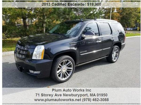 2013 CADILLAC ESCALADE PREMIUM AWD SUV WITH 3RD ROW SEATING for sale in Newburyport, MA