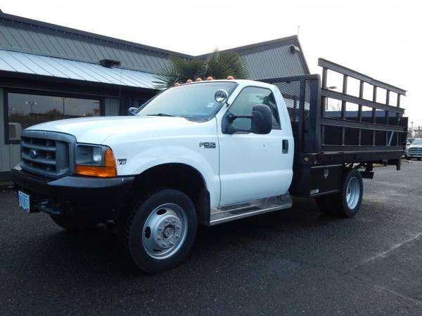 1999 Ford F450 Super Duty Regular Cab & Chassis Diesel 4x4 4WD Truck 1 for sale in Portland, OR – photo 2