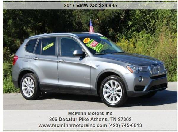 2017 BMW X3 xDrive28i - NAV! Leather! Panoramic Sunroof! FULLY for sale in Athens, TN