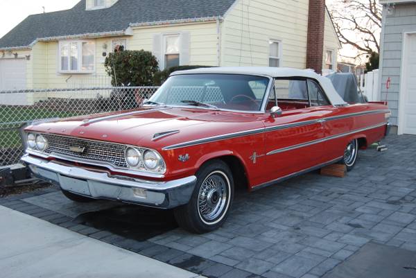 1963 Ford Galaxie 500 convertible red on red white top - cars & for sale in Farmingdale, NY – photo 17