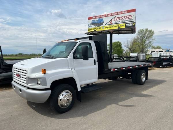 2007 GMC 5500 with 16 4 x 98 Steel Flatbed - - by for sale in Lake Crystal, MN