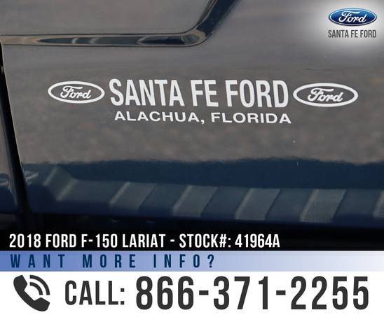 2018 Ford F150 Lariat Remote Start - Moonroof - Leather for sale in Alachua, FL – photo 10