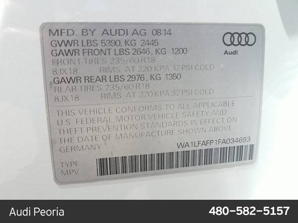 2015 Audi Q5 Premium Plus AWD All Wheel Drive SKU:FA034693 for sale in Peoria, AZ – photo 23