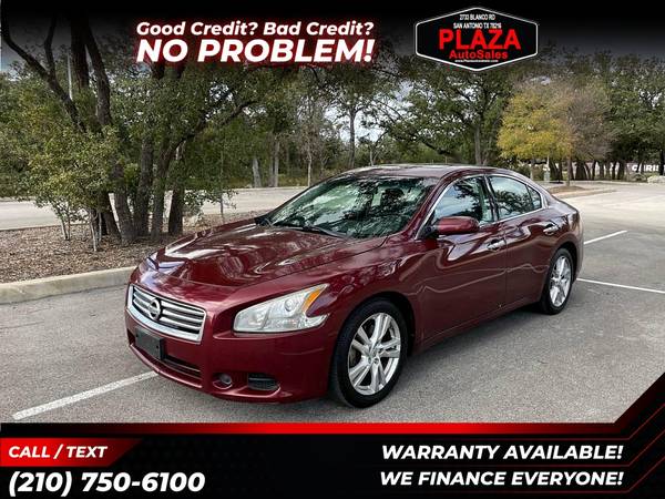 183/mo - 2013 Nissan Maxima 3 5 S - - by dealer for sale in San Antonio, TX