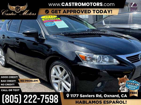 2015 Lexus CT 200h 200 h 200-h BaseHatchback for only 320/mo! for sale in Oxnard, CA – photo 2