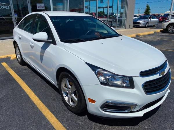 2015 Chevy Chevrolet Cruze sedan Summit White - cars & trucks - by... for sale in Terre Haute, IN – photo 2