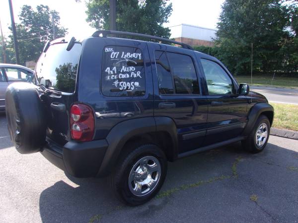 2007 JEEP LIBERTY SPORT 4DR 4X4-V6-AUTOMATIC-PW/PLKS-ICE COLD AIR-142K for sale in PALMER, MASS, MA – photo 3