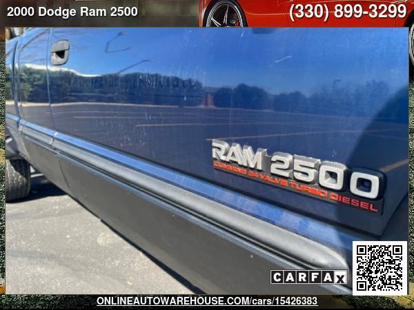 2000 Dodge Ram 2500 4X4 DIESEL 5 9 CUMMINS QUAD CAB LONG BED 170K for sale in Akron, WV – photo 11