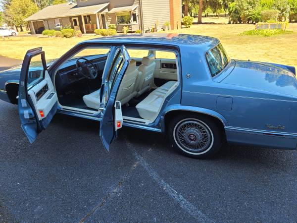1989 Cadillac Deville - Powder Blue/White Leather for sale in Vancouver, OR – photo 14