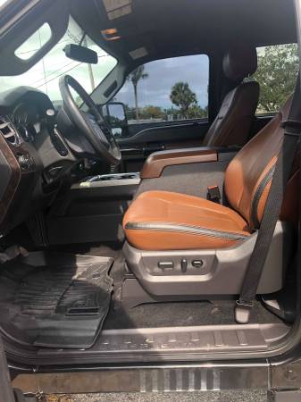 CLEAN LOADED 2015 Ford Superduty F350 SRW PLATINUM Pecan Brown Leather for sale in Ocala, FL – photo 15